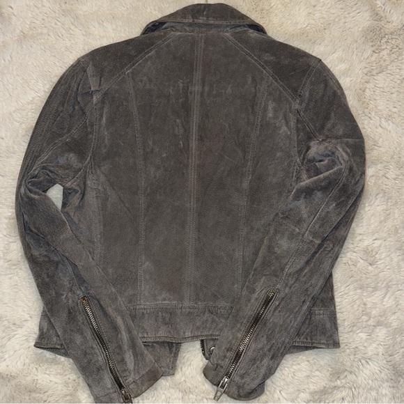 BLANK NYC grey suede moto jacket - Picture 4 of 5